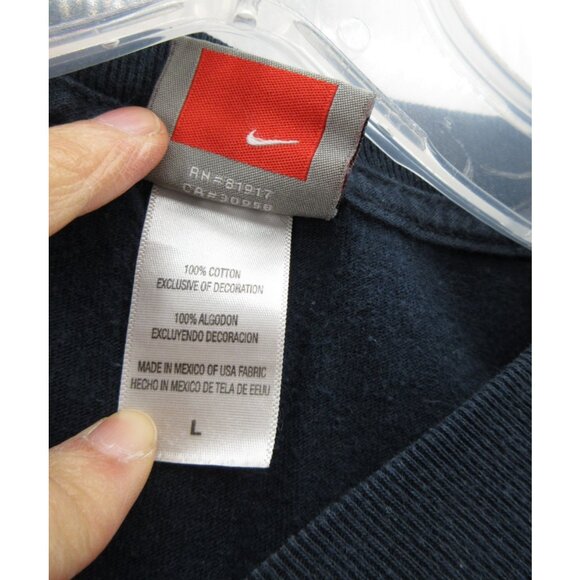 New York Yankees Shirt Boys Large Nike Center Swoosh Baseball Sportswear - Picture 11 of 12